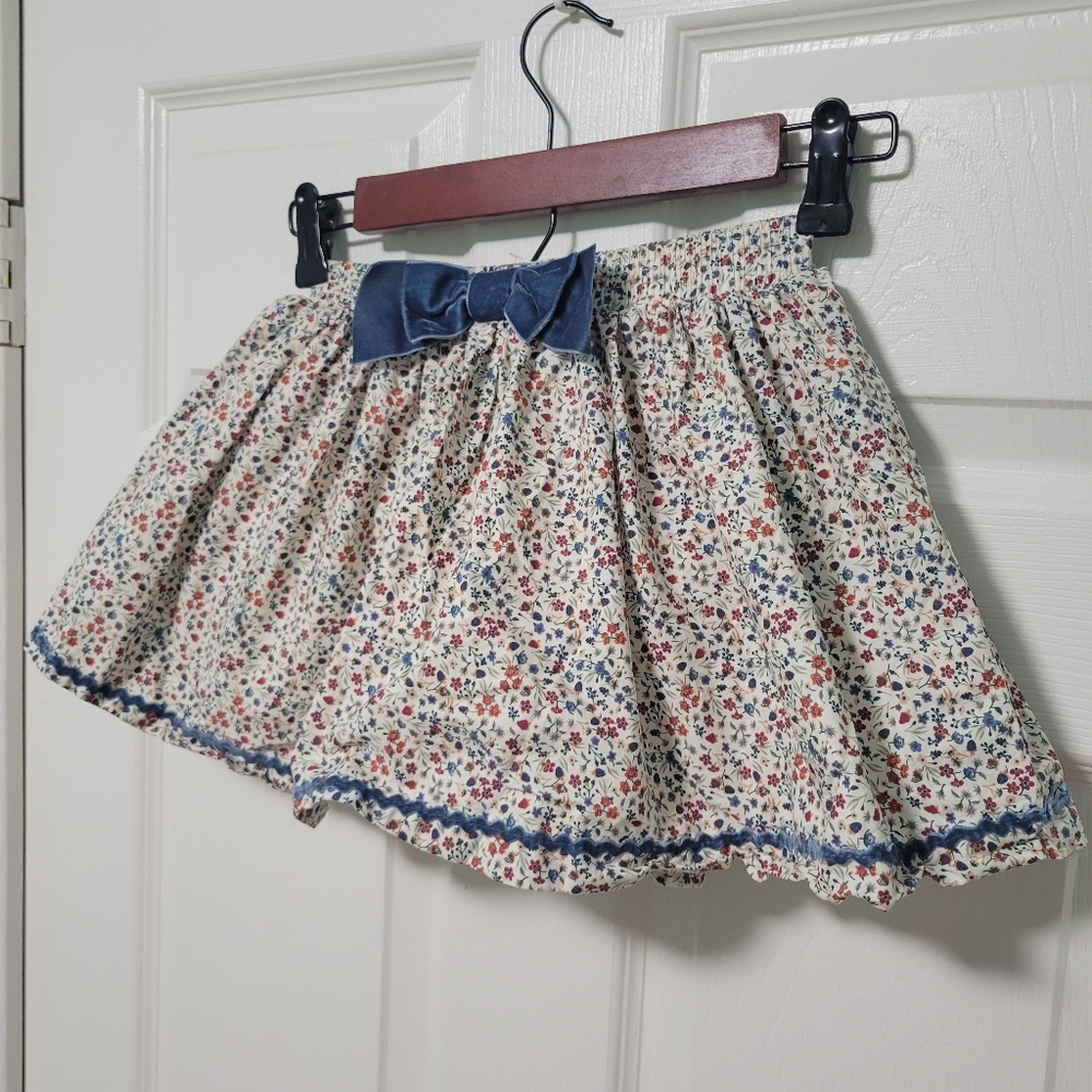 2 Edgehill Collection Little Girl's Ditsy Floral Cotton Skirts (Set Of 2)